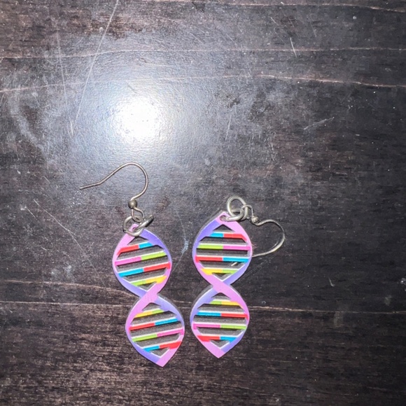 DNA earrings - Picture 2 of 2